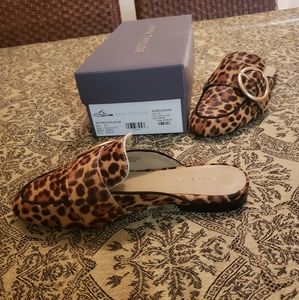 ANN TAYLOR'S Thalia pipe BCalf Buckle slide.